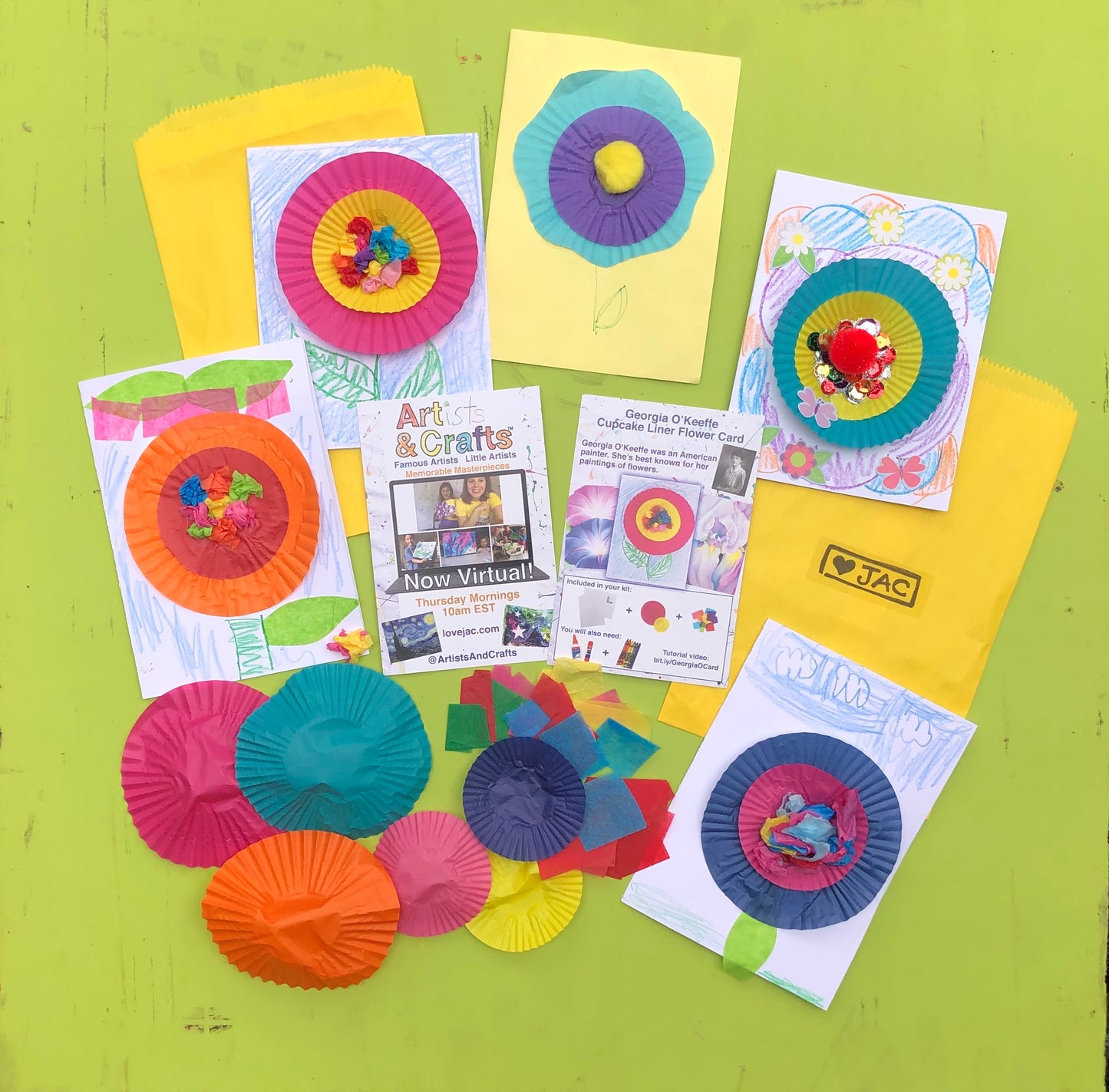 Georgia O'Keeffe Take-It Make-It Card