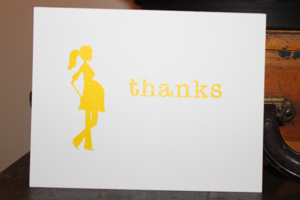 Pregnant Lady Thank You Pack